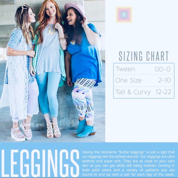 *SOLD*New LuLaRoe TC Leggings Floral Feather - Picture 6 of 6